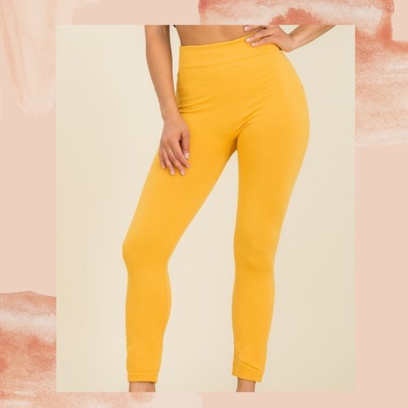 Taylor & Cambria Pants - Basic Zen Leggings (Mustard)